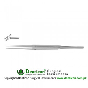 Diam-n-Dust™ Micro Dressing Forcep Curved Stainless Steel, 15 cm - 6" Tip Size 6.0 x 0.7 mm 